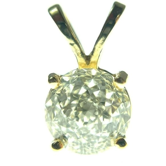Modified Briolette Cut Diamond Solitaire Pendant 1ct - Picture 2 of 16